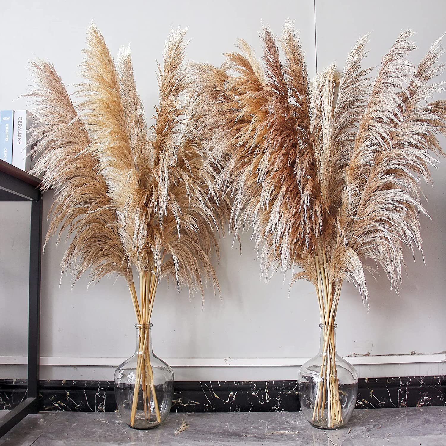 G2 Large Pampas Grass Decor Dried Flowers Qedding Decoration Immortal Flower Shooting Props Big Pampas Grass