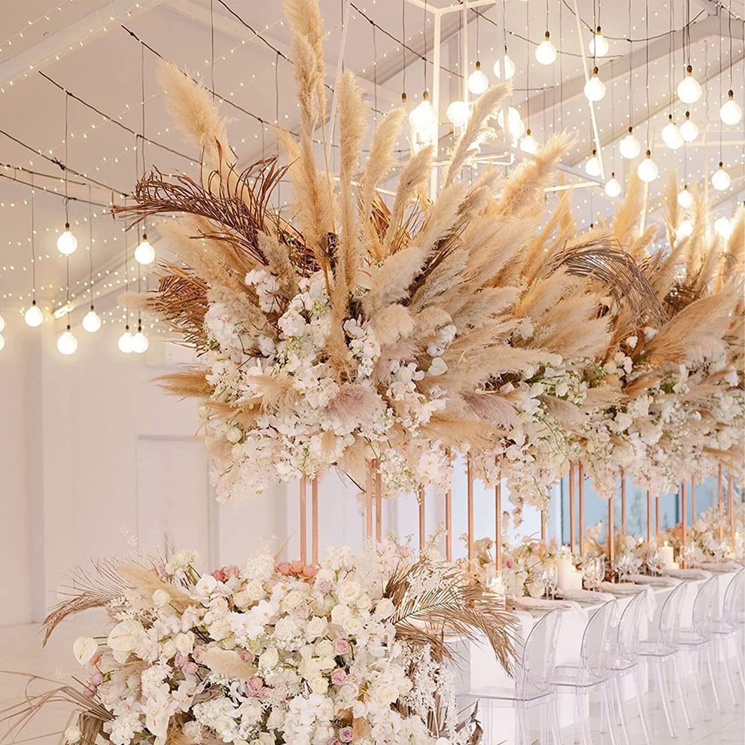G2 Large Pampas Grass Decor Dried Flowers Qedding Decoration Immortal Flower Shooting Props Big Pampas Grass