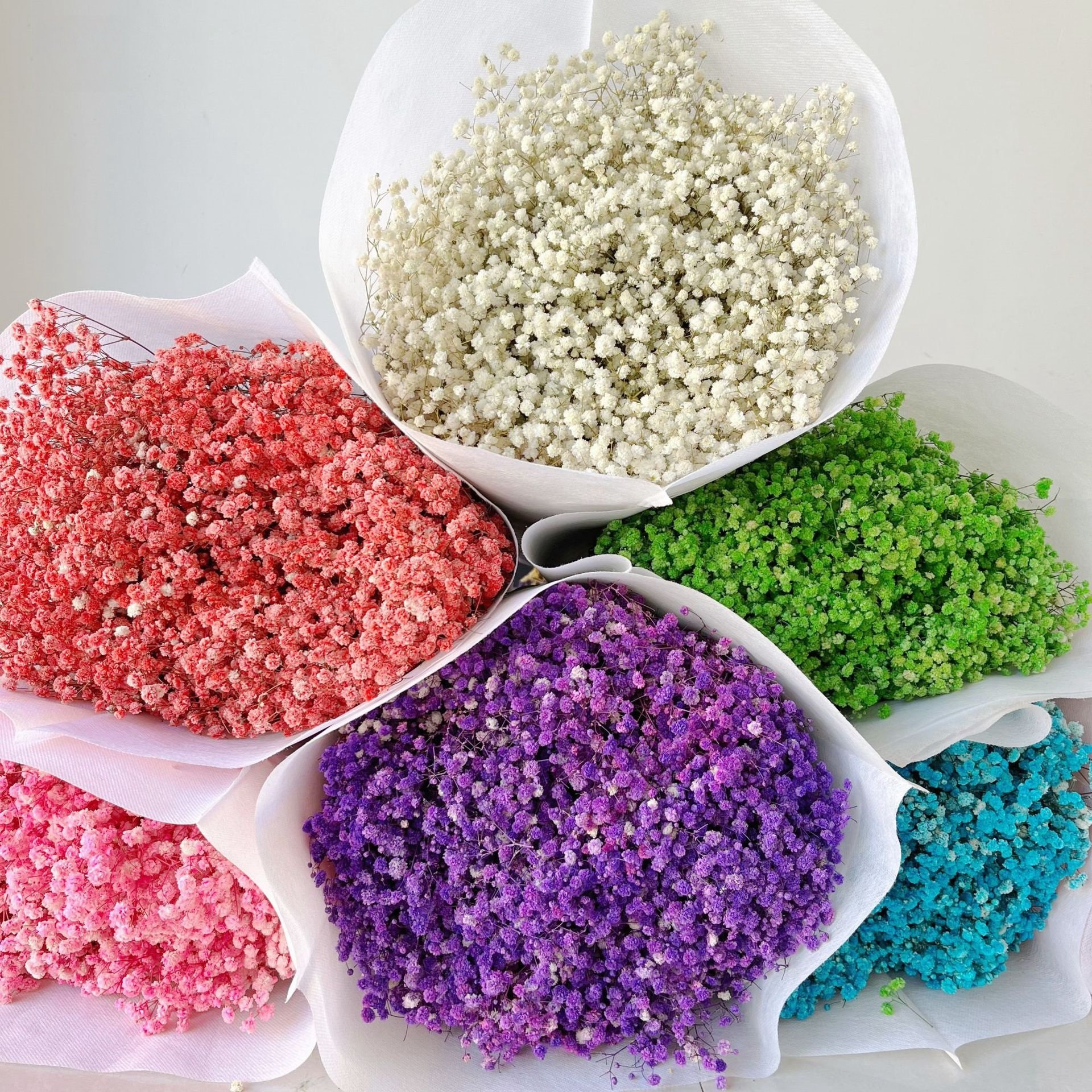 Dried Flower Decoration Gypsophila Preserved Dried Babysbreath Flower Gypsophila For Wedding
