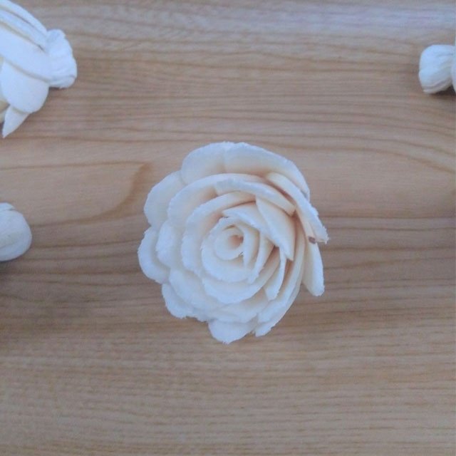 Handmade Artificial Blooming Rose Sola Wood Flowers Dried Wholesale Reed Diffuser Home Decor Weddings Gifts Inspired Thailand