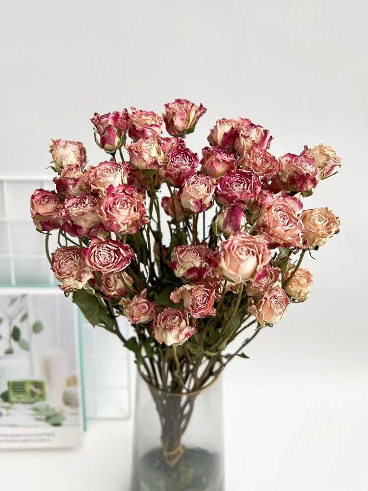 Dry roses rose dried flowers dried rose bouquet wedding home decoration wedding floral art-wholesale