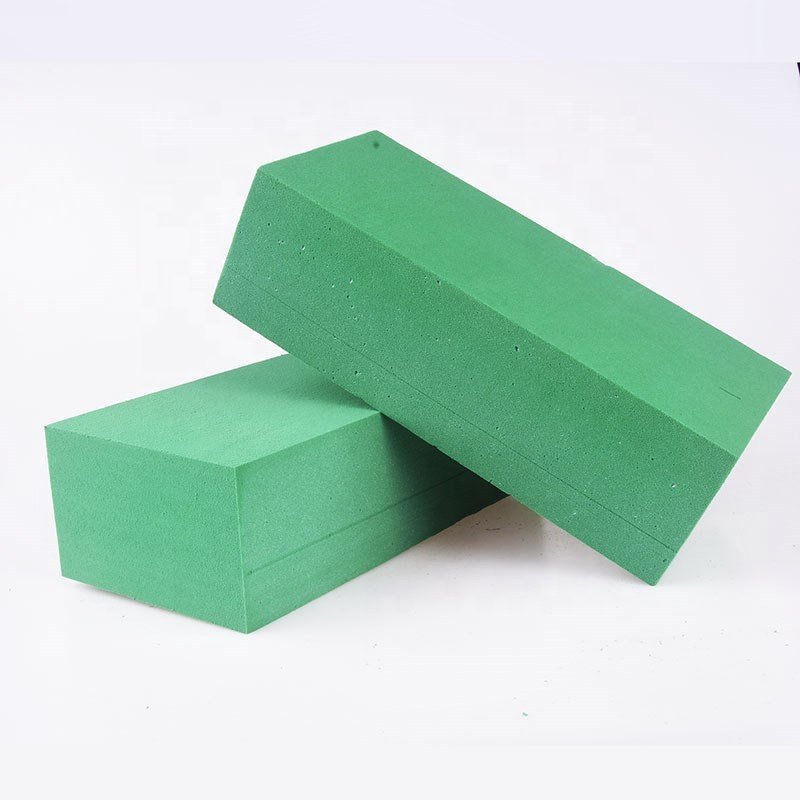 Wholesale dry flower foam Bricks Green Florist Styrofoam Blocks for Spring for Fresh or Silk Artificial Flowers