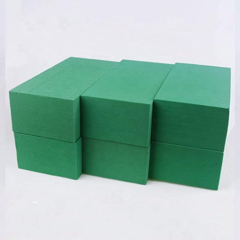 Wholesale dry flower foam Bricks Green Florist Styrofoam Blocks for Spring for Fresh or Silk Artificial Flowers