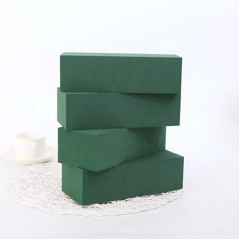 Wholesale dry flower foam Bricks Green Florist Styrofoam Blocks for Spring for Fresh or Silk Artificial Flowers