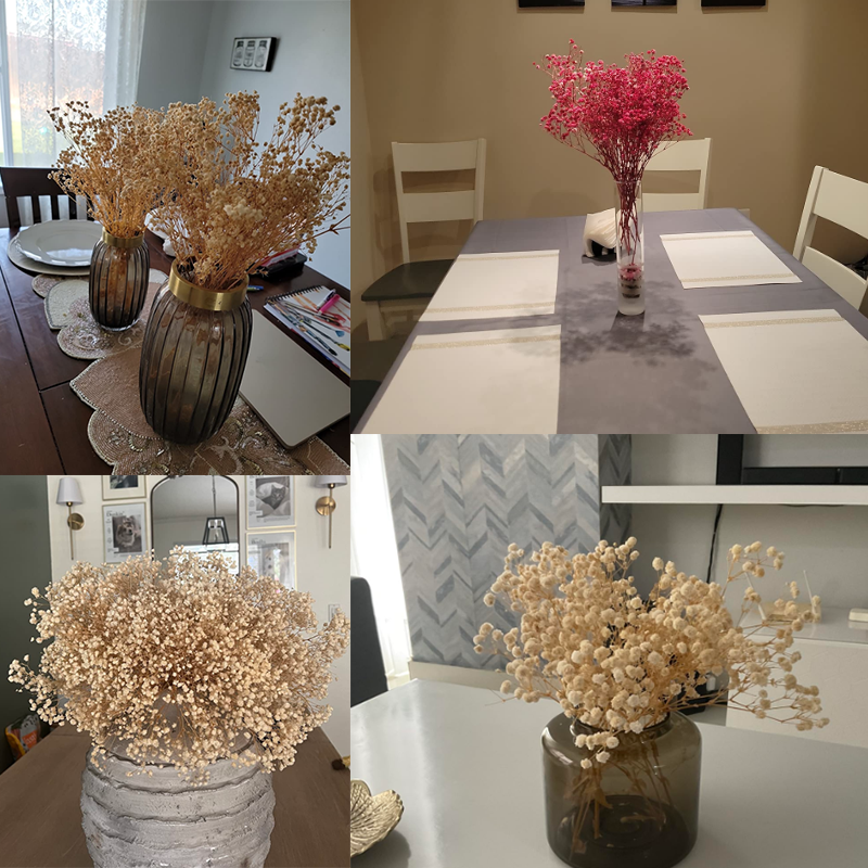 Dried Babys Breath Flowers Bulk Preserved Flower Natural Gypsophila Branches For Wedding