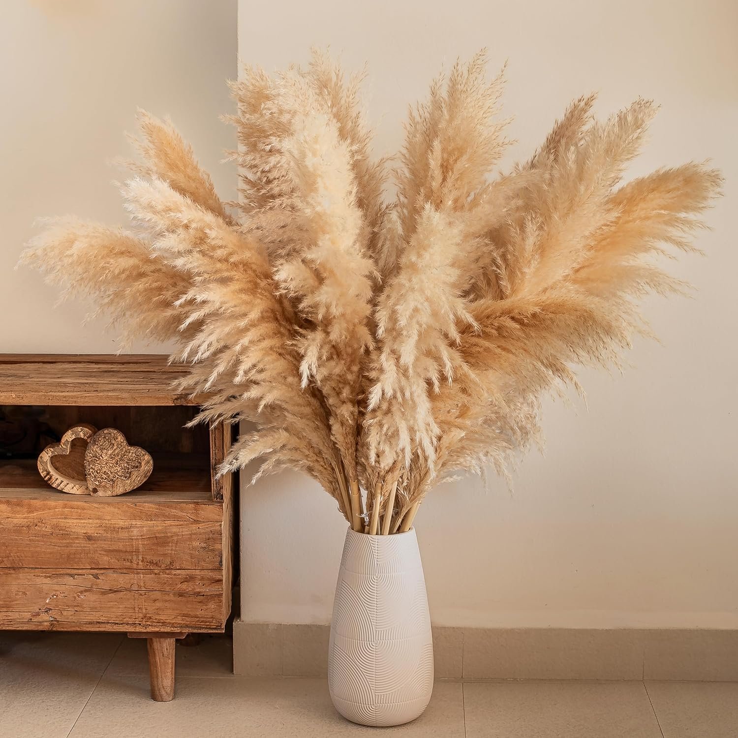 Tall PAMPAS GRASS Fluffy 48 In Boho Wedding Decor Dried Flowers Birthday Decor Balloon Garland Wedding Decor Pampas Arch