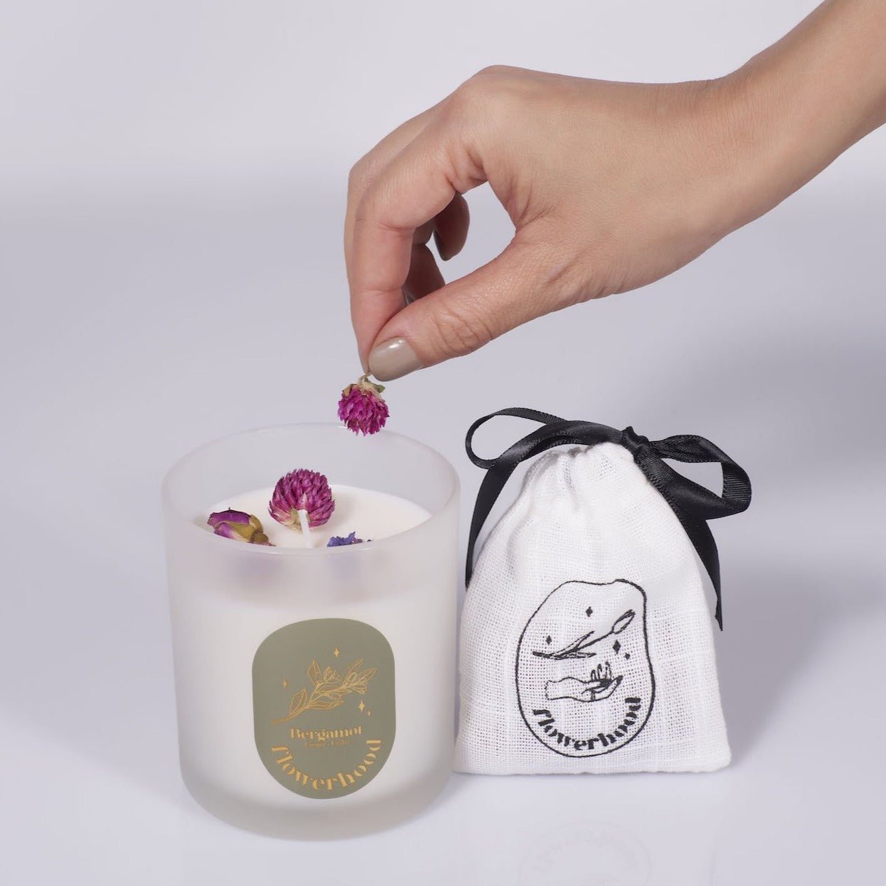 Colorful Healing Dried Flower Crystal Candles Gold Leaf Soy Wax Jar Luxury Aromatherapy Aromatic Scented Candles
