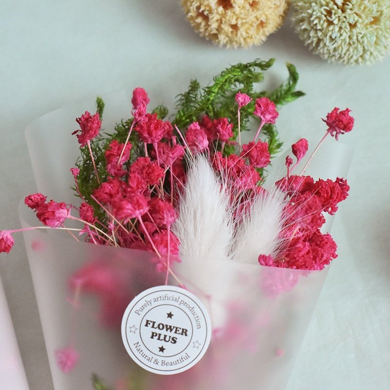 15*9cm Dried Artificial Decorative Flowers Mini Bouquet Low MOQ Easter Decoration Decorative Flowers & Wreaths 2 Pieces 0.01kg