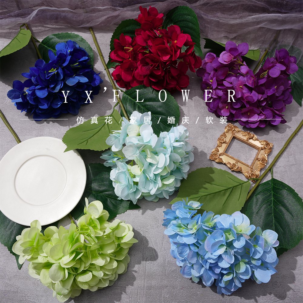 European-style Single French Crystal Hydrangea Cross-border Home Hotel Window Meichen Vase Ornaments Floral Art