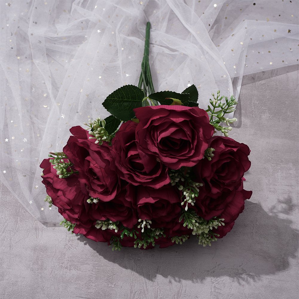 18 happy Rose European-style Bing Xin Rose wedding hall welcome road stage scenery decoration silk flower foreign trade