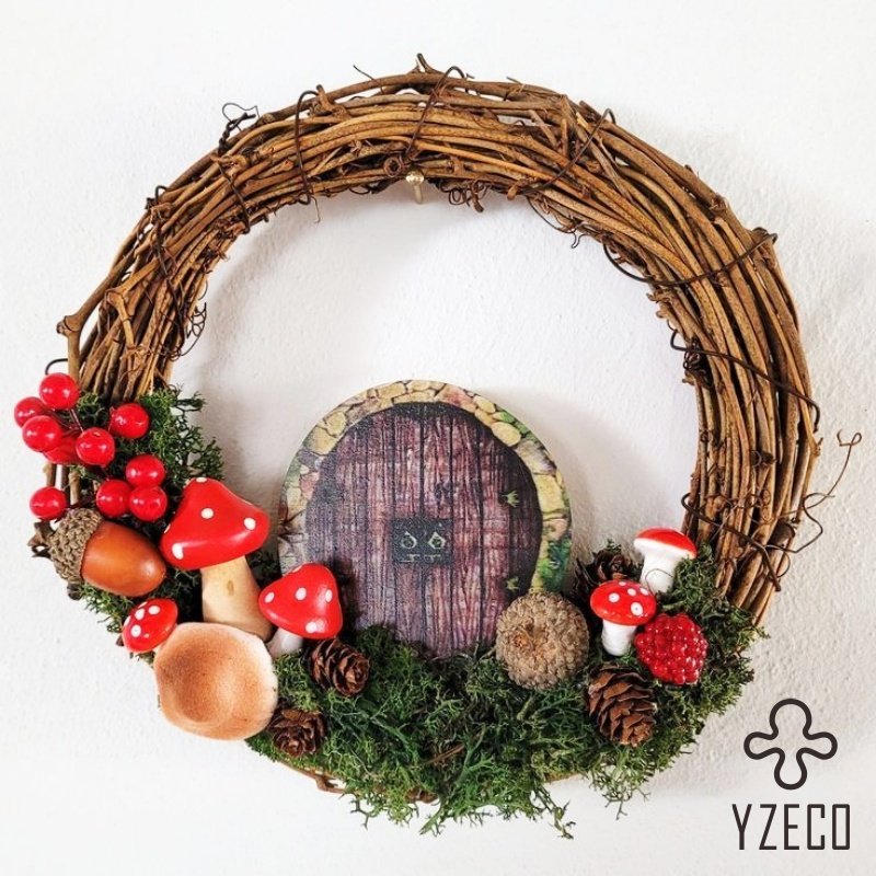 Hot Selling Customized Size Preserved Moss Garland Artificial Moss Wreath For Garden Decor