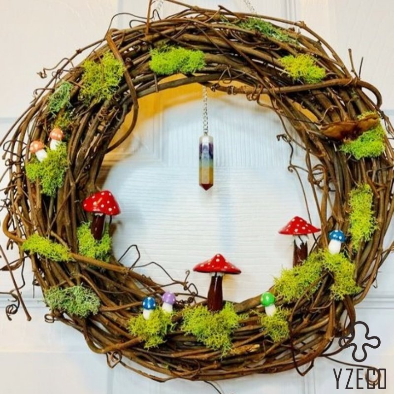 Hot Selling Customized Size Preserved Moss Garland Artificial Moss Wreath For Garden Decor
