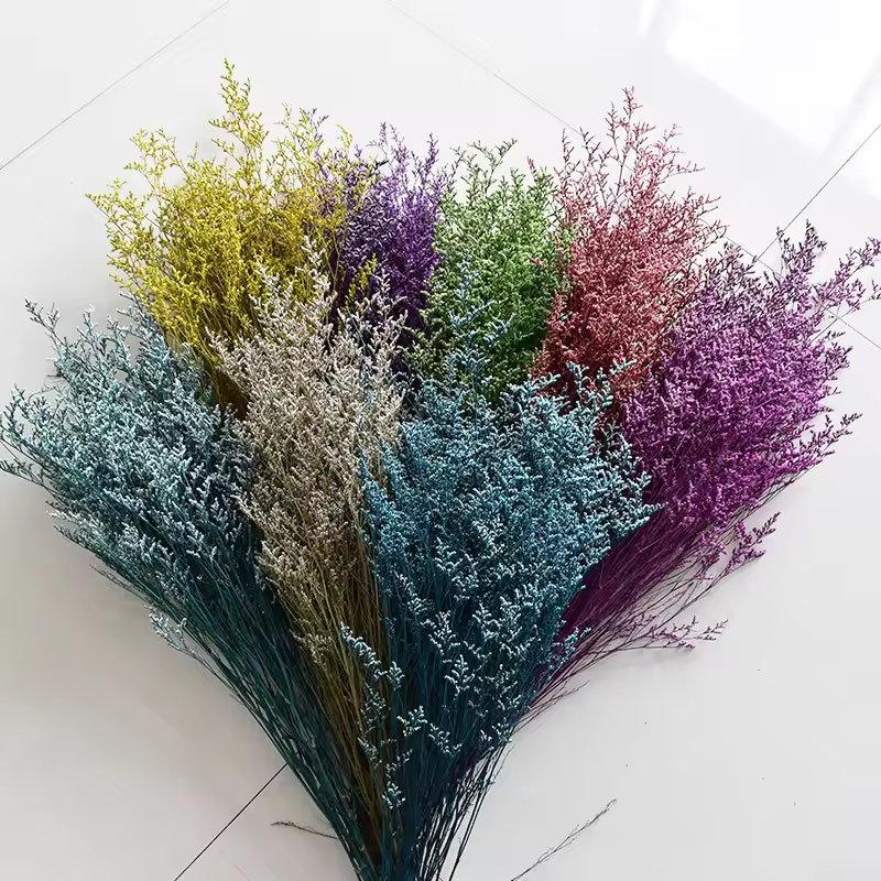 Factory wholesale limonium caspea dried flowers sea lavender lover's grass for indoor bouquet decoration