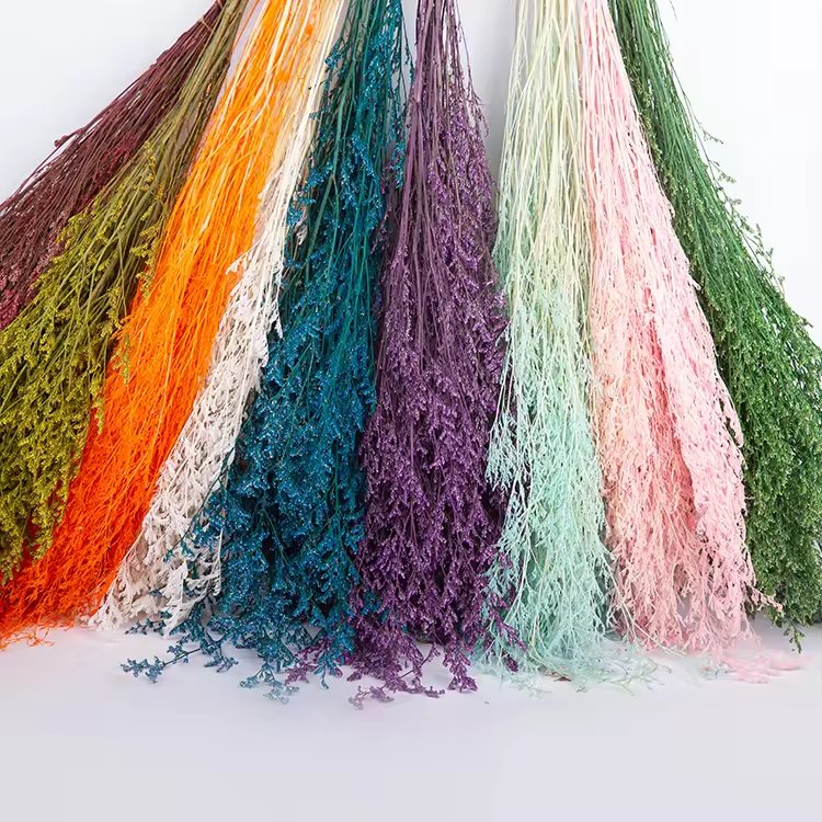 Factory wholesale limonium caspea dried flowers sea lavender lover's grass for indoor bouquet decoration