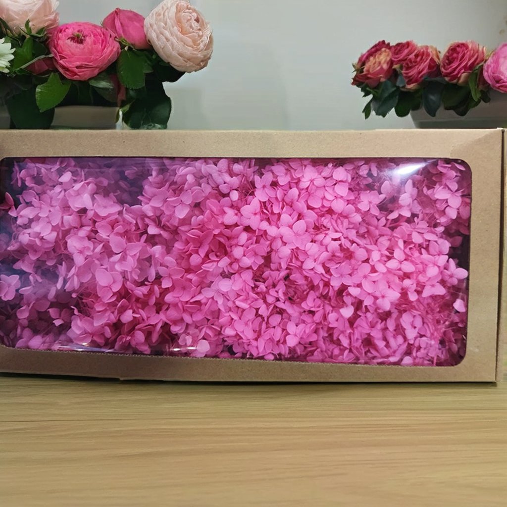 Yunnan Activelove Preserved Hydrangea Large Petals Dried Flower Decoration Dry Flower With Box Hydrangea For Flower Arrangement