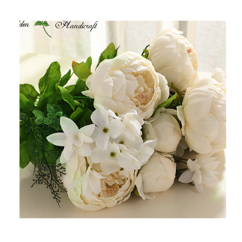 New Design Artificial Dried Peony Bouquet Flowers for Home Wedding New Year Valentine's Day Decorations Wholesale Available