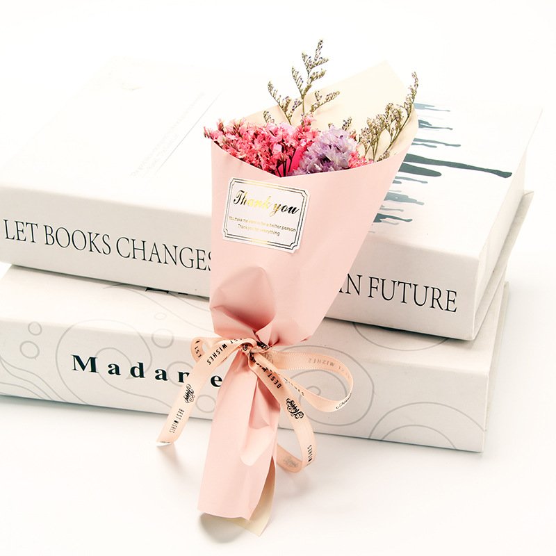 Valentine's Day Wedding Creative Gift Gypsophila Paniculata Dried Flower Soap Rose Small Bouquet Artificial Dried Flowers