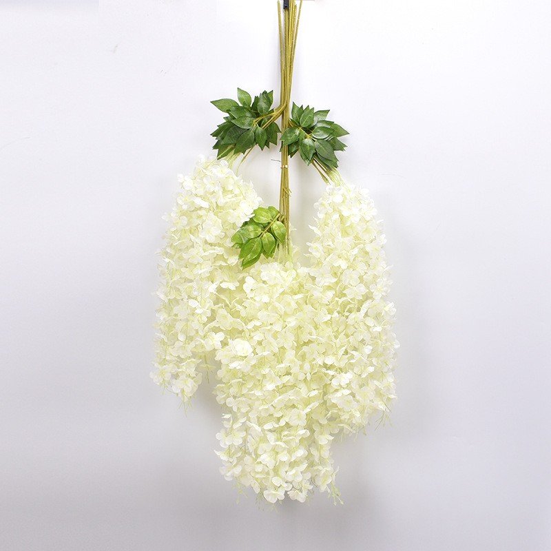 Wholesale 6-Leaf Encrypted Wisteria Watercress Flower Dried Plants Flowers Wedding Ceremony Ceiling Arch Decoration Layout