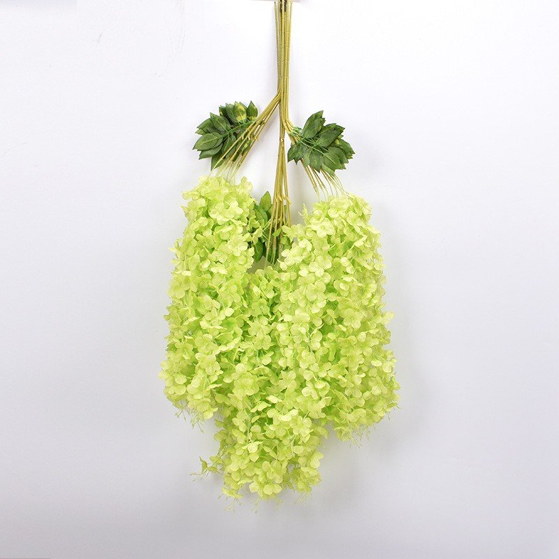 Wholesale 6-Leaf Encrypted Wisteria Watercress Flower Dried Plants Flowers Wedding Ceremony Ceiling Arch Decoration Layout