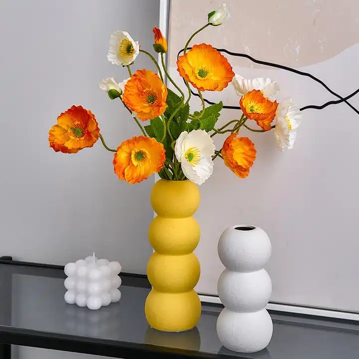Stock Modern Simple Morandi Bubble Flower Vase For Home Decoration