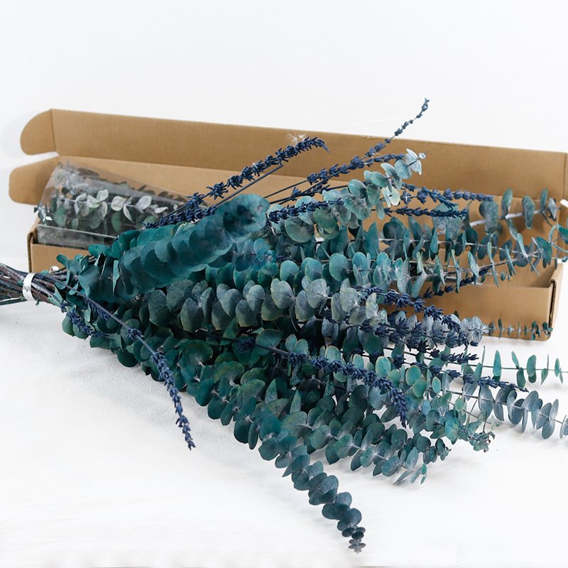 40 Pcs Dried Preserved Hanging Lavender Flowers bouquet Eucalyptus Leaves Stems Shower Bundle for Shower Arrangement Home Decor