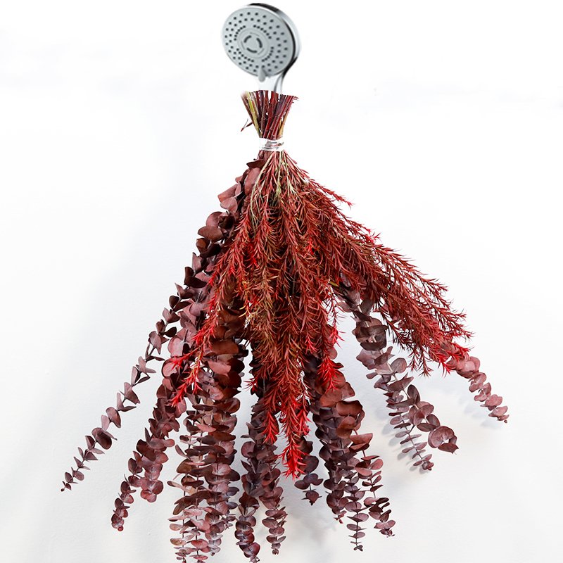 40 Pcs Dried Preserved Hanging Lavender Flowers bouquet Eucalyptus Leaves Stems Shower Bundle for Shower Arrangement Home Decor