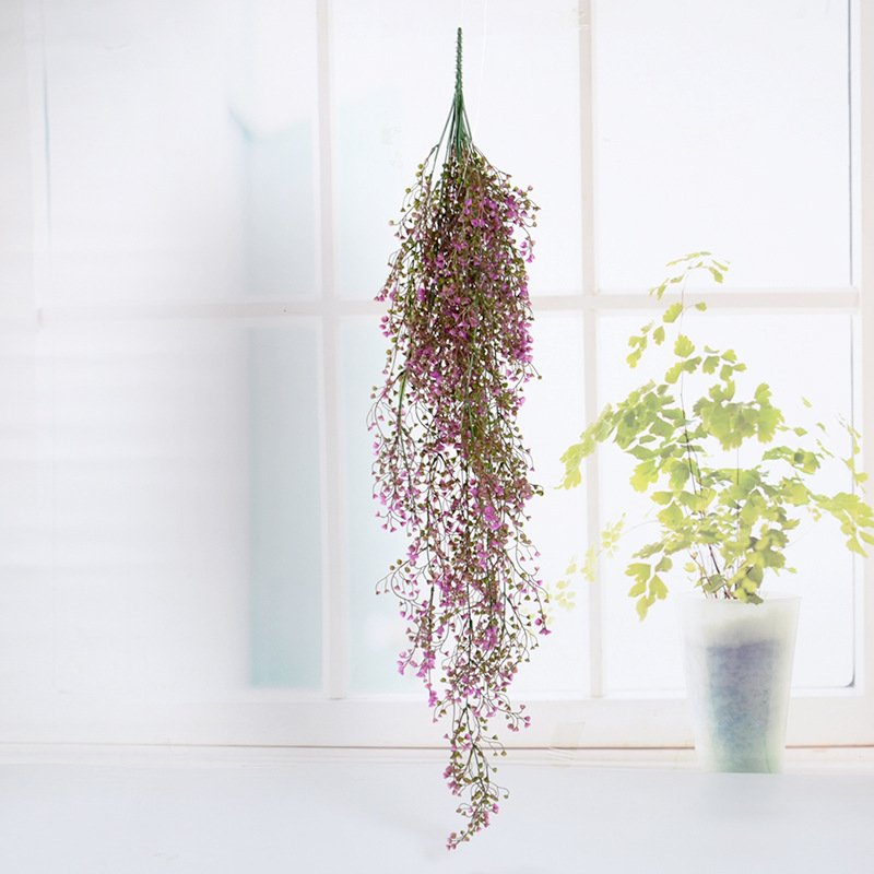 Simulated willow wall hanging rattan flower vine living room wall hanging plastic flower artificial green plant