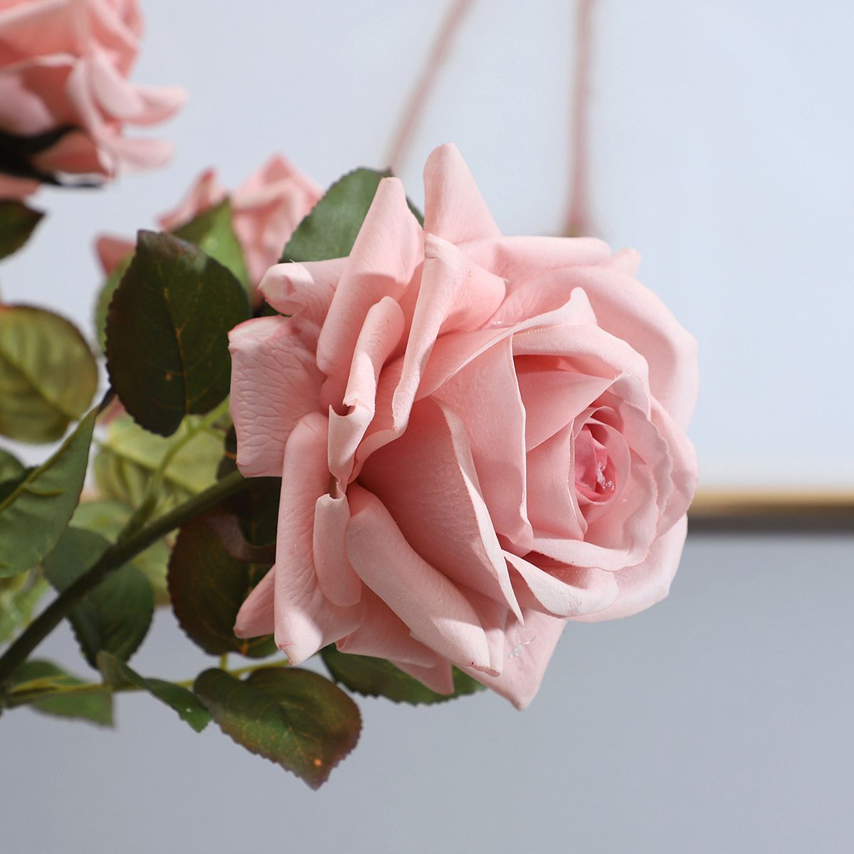 AR-017 ZUOYI Retro Style Autumn Colors Real Touch Cloth Roses Artificial Rose Flower For Gorgeous Table