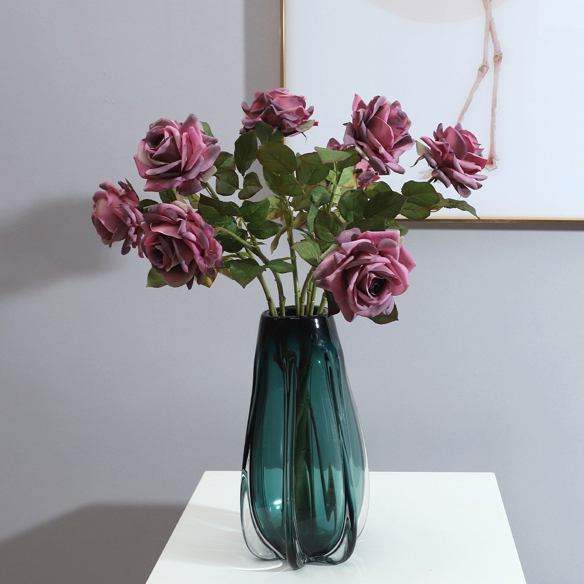 AR-017 ZUOYI Retro Style Autumn Colors Real Touch Cloth Roses Artificial Rose Flower For Gorgeous Table