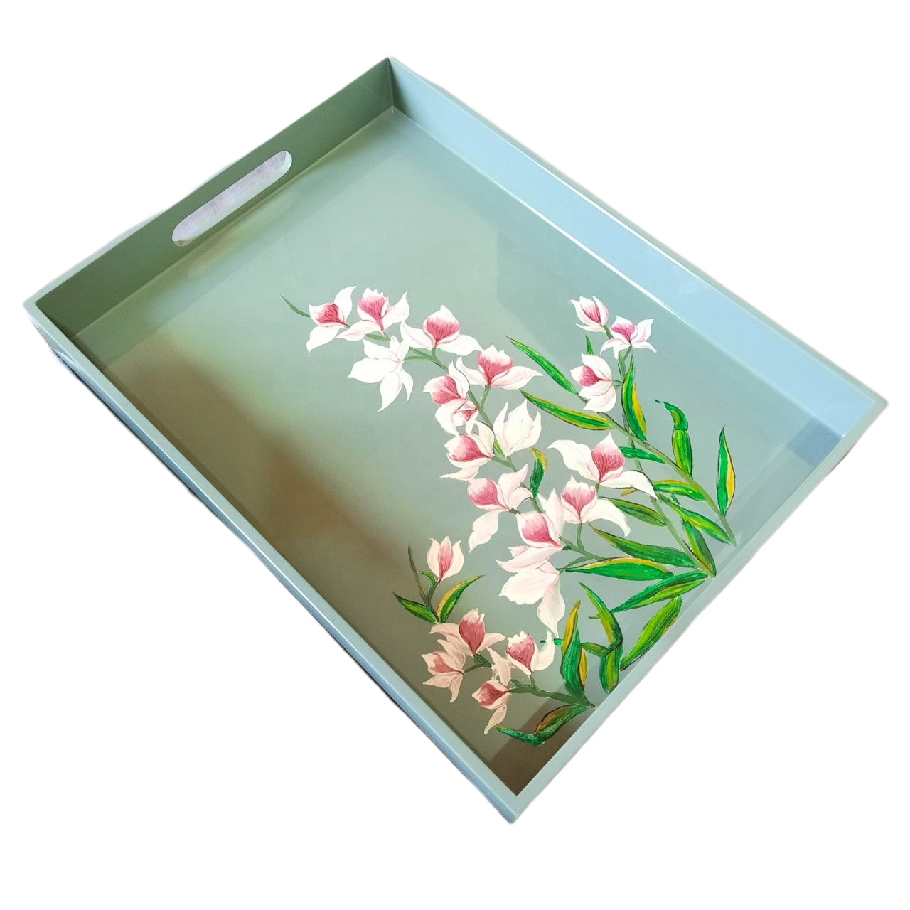 Premium New Design Customized Rectangular Tray LACQUER TRAY from MDF with Handle
