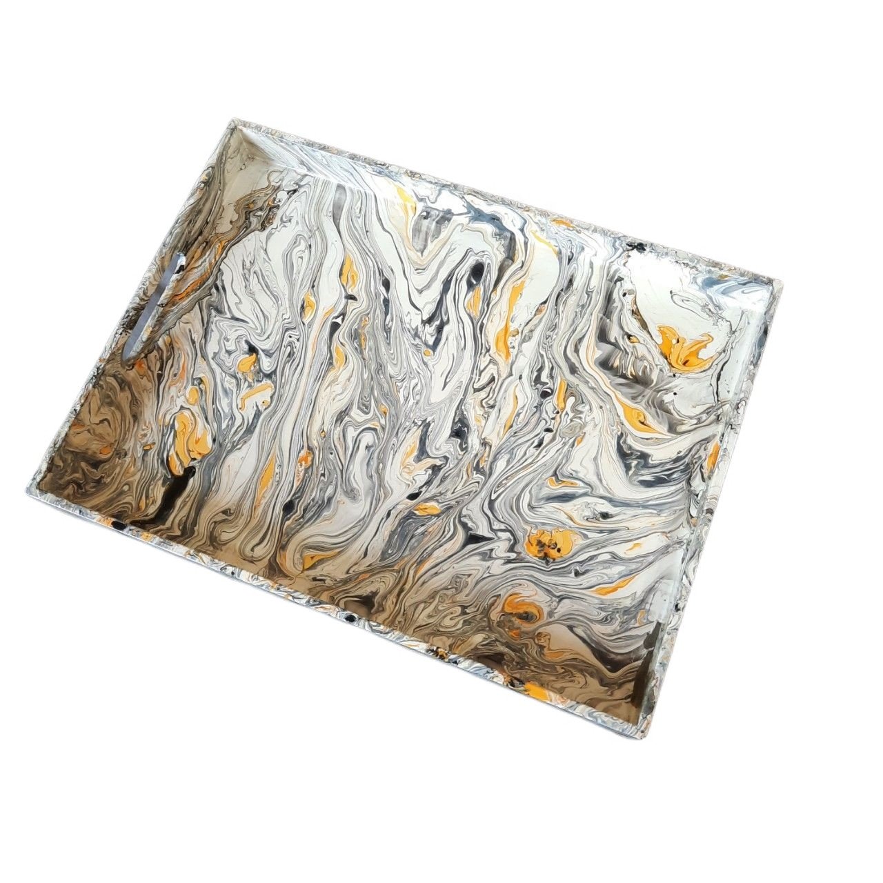 Premium New Design Customized Rectangular Tray LACQUER TRAY from MDF with Handle