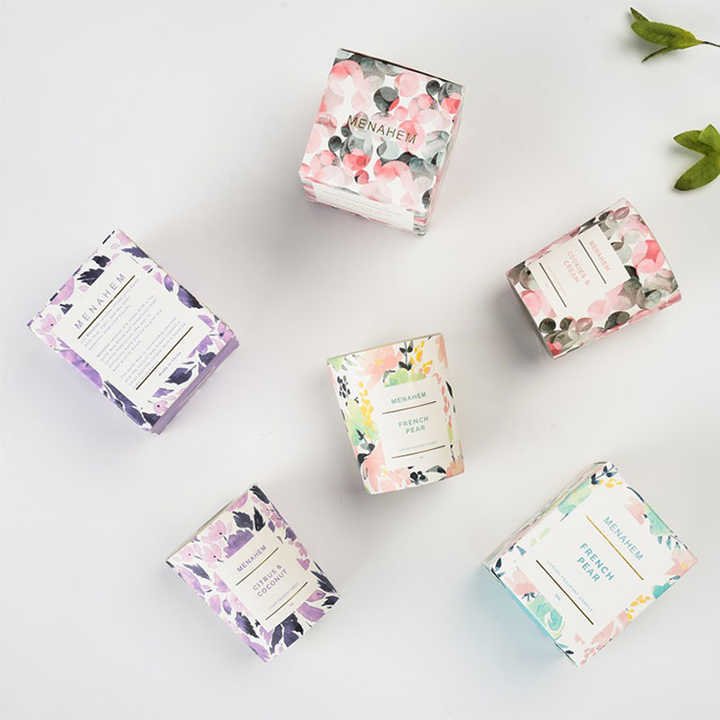 Hot Selling Real Spirituality Aromatherapy Custom Luxury Vegan Dried Flowers Scented Candle Soy Wax Candle for Gift