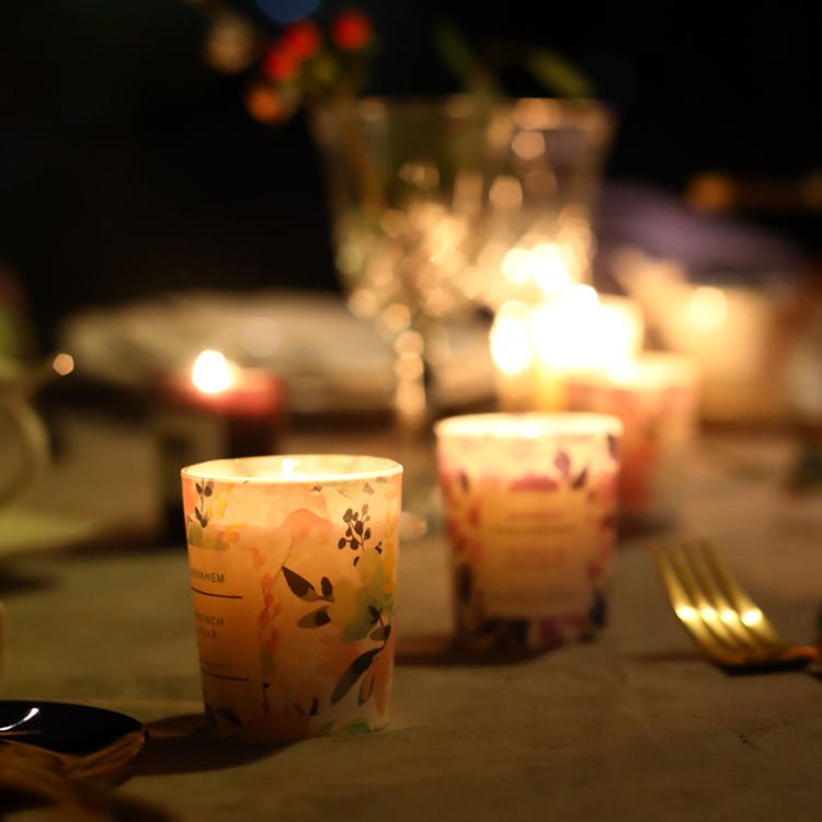 Hot Selling Real Spirituality Aromatherapy Custom Luxury Vegan Dried Flowers Scented Candle Soy Wax Candle for Gift