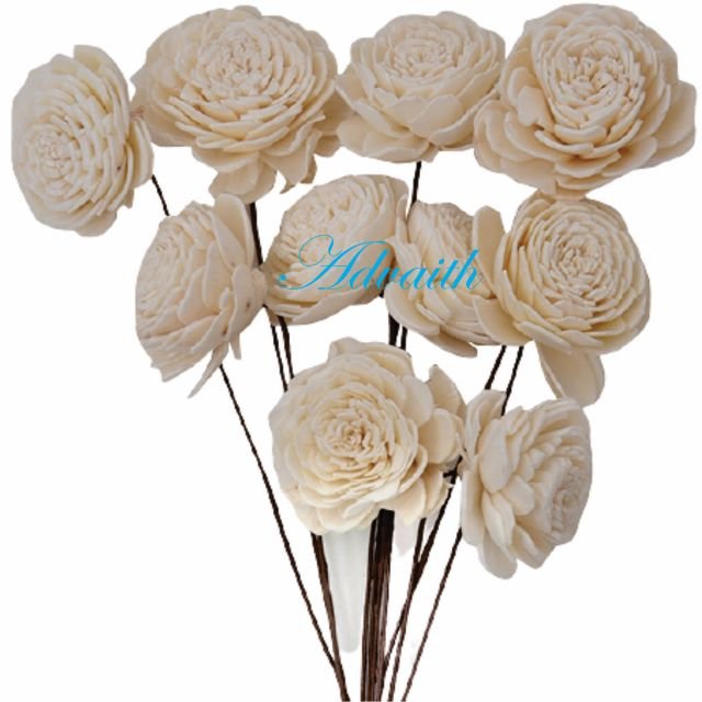 Dried Wood Sola Flower Diffuser Fragrance With Rattan Stick Reed diffuser sola flower with rattan stick