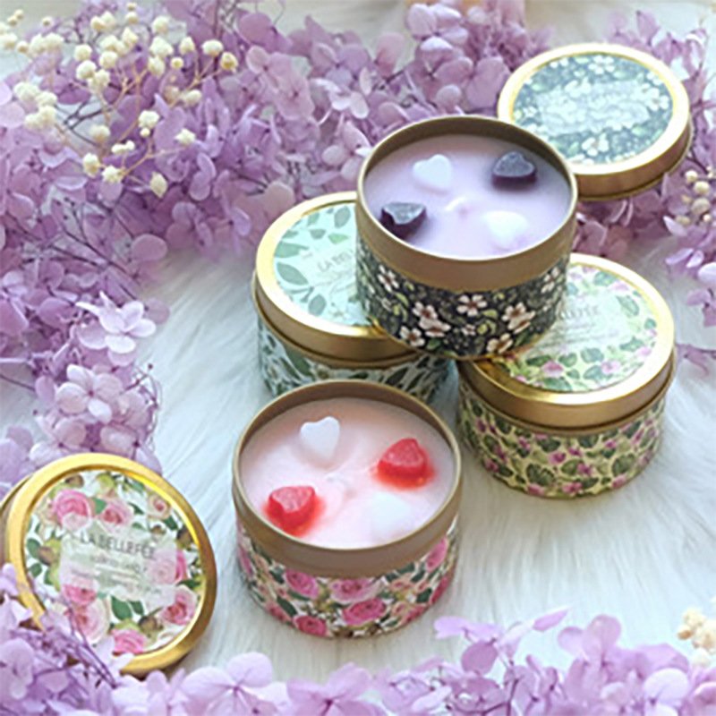 Tin Dried Flower Dried Soy Wax Aromatherapy Custom Healing Crystal Clear Quartz Scented Luxury Candles