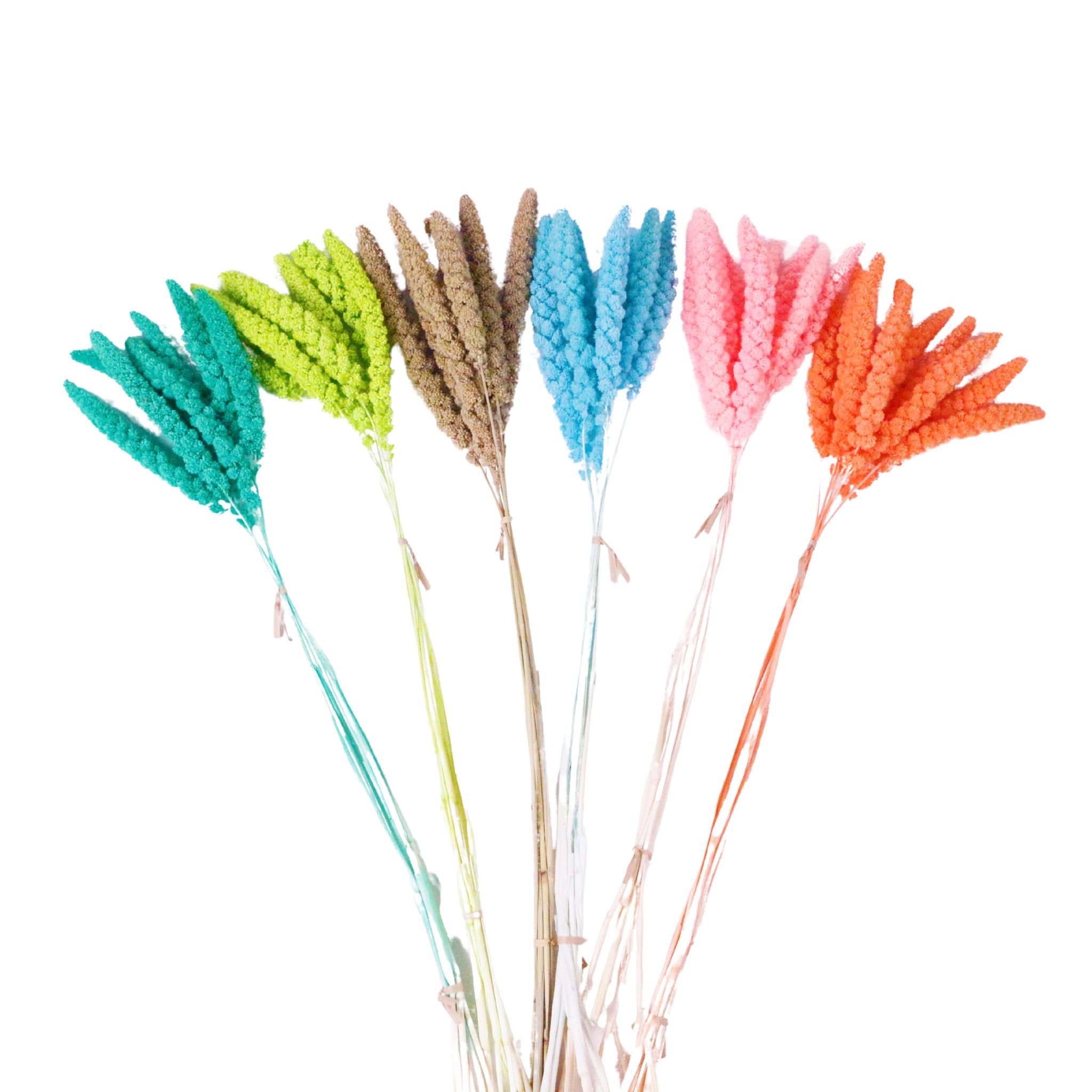 Mingyue dried flowers Colorful Millet wholesale most popular preserved millet dried flower bouquet for wedding home
