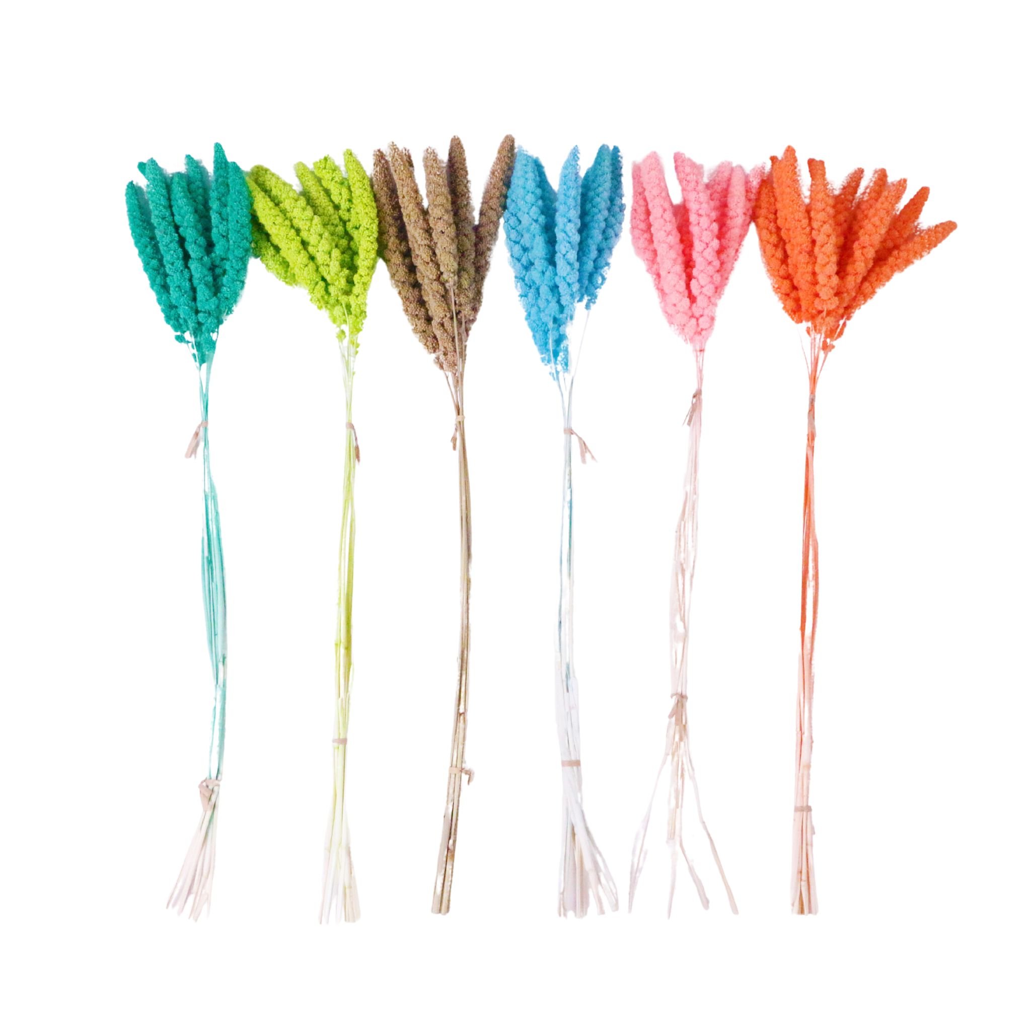 Mingyue dried flowers Colorful Millet wholesale most popular preserved millet dried flower bouquet for wedding home