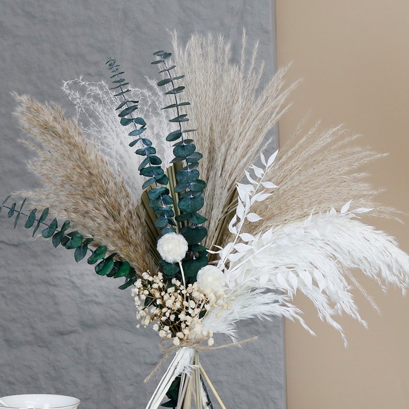 CH-086 natural mariage wedding centerpiece preserved flower dried pampas grass bouquet decor boho homedecor