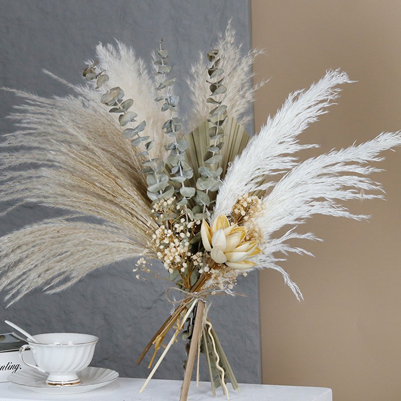CH-086 natural mariage wedding centerpiece preserved flower dried pampas grass bouquet decor boho homedecor