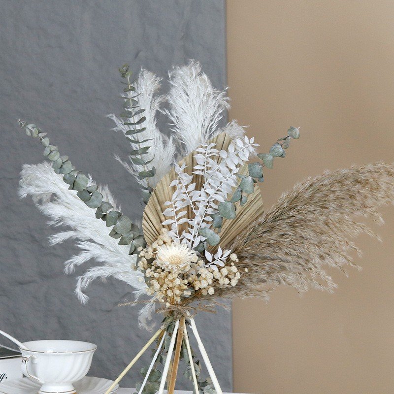 CH-086 natural mariage wedding centerpiece preserved flower dried pampas grass bouquet decor boho homedecor