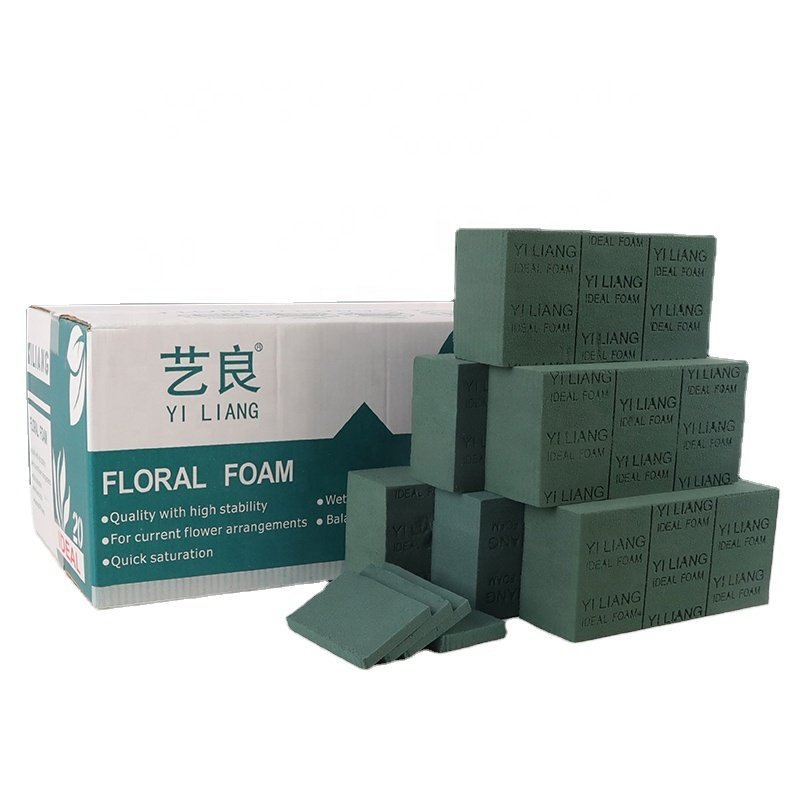 Floral foam with good density floral foam not burn flower roots brick for flower care super absorbent 23X11X7cm floral foam