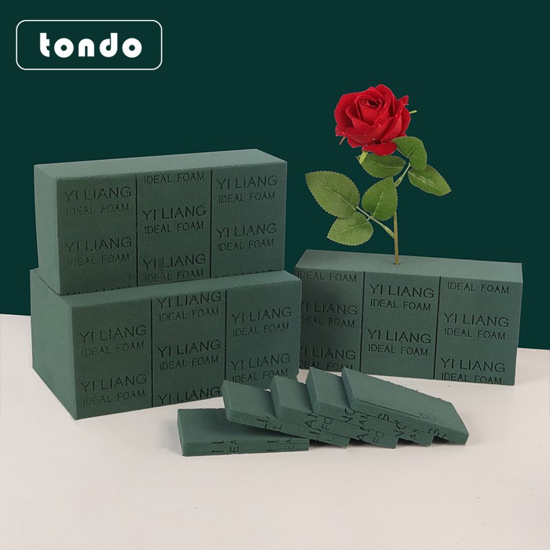 Floral foam with good density floral foam not burn flower roots brick for flower care super absorbent 23X11X7cm floral foam