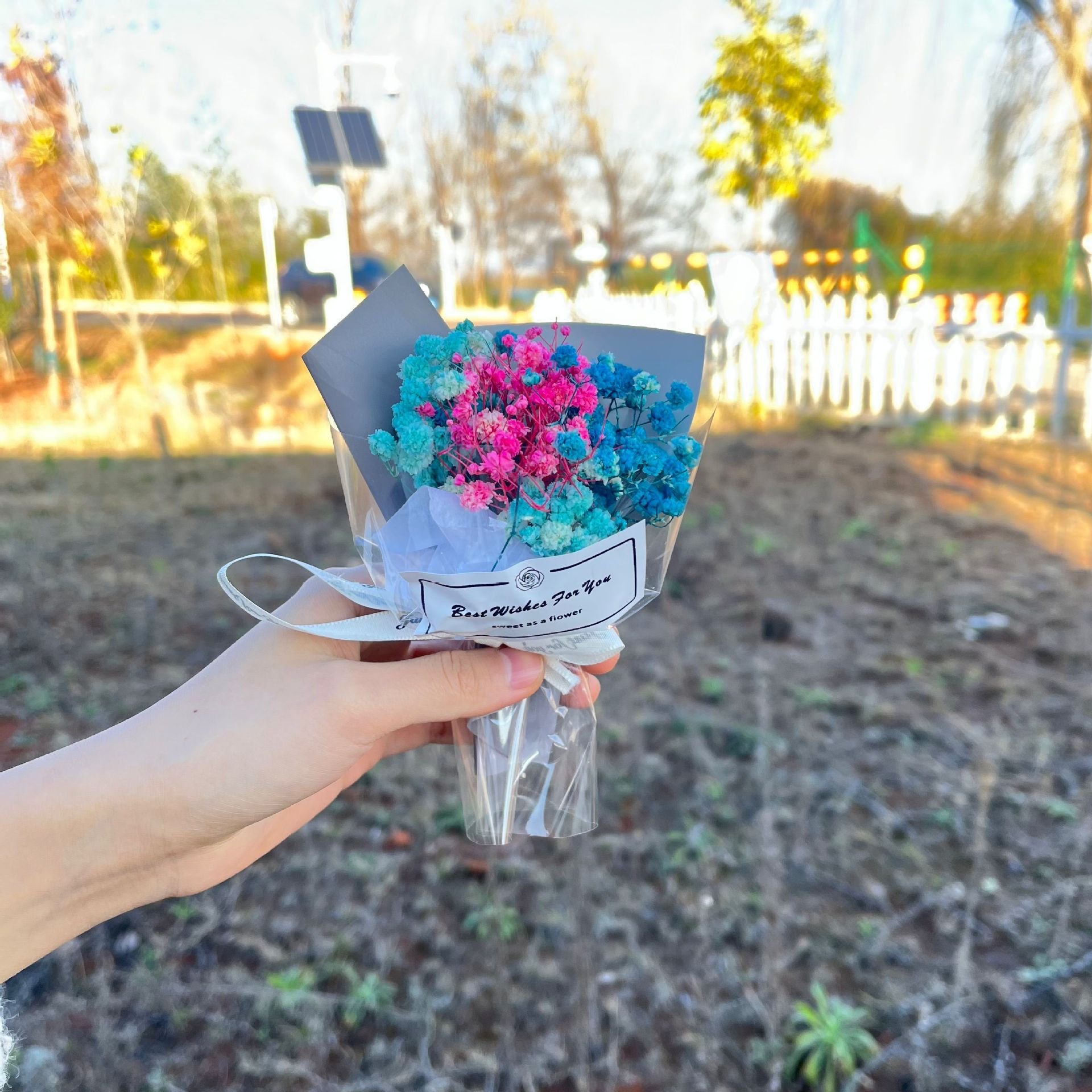 Valentine's day soap flower Natural Dry bouquet mother's day creative soap Mini Gift Dried Preserved flower