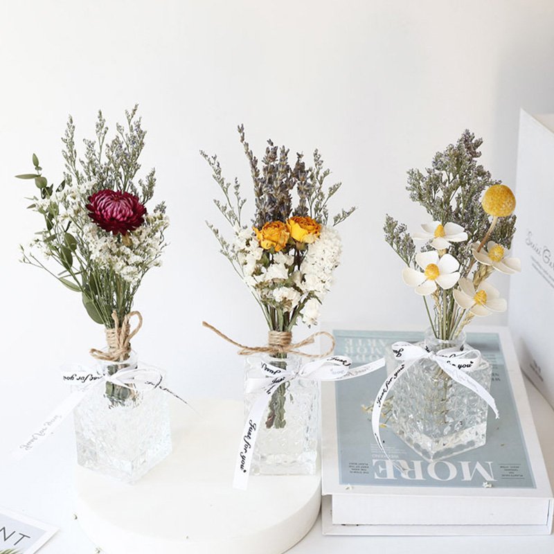 Natural Dried Daisy Flowers Head White Daisy Flowers Home Wedding Garden Decoration DIY Mini Daisy Decorative Dried Flowers