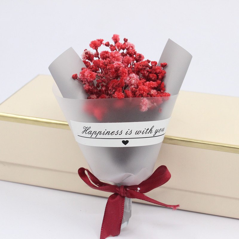 Creative Mini Gypsophila Dried Flower Eternal Flowers bouquet For Valentine's day Gift