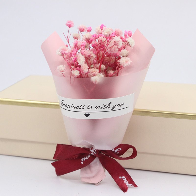 Creative Mini Gypsophila Dried Flower Eternal Flowers bouquet For Valentine's day Gift