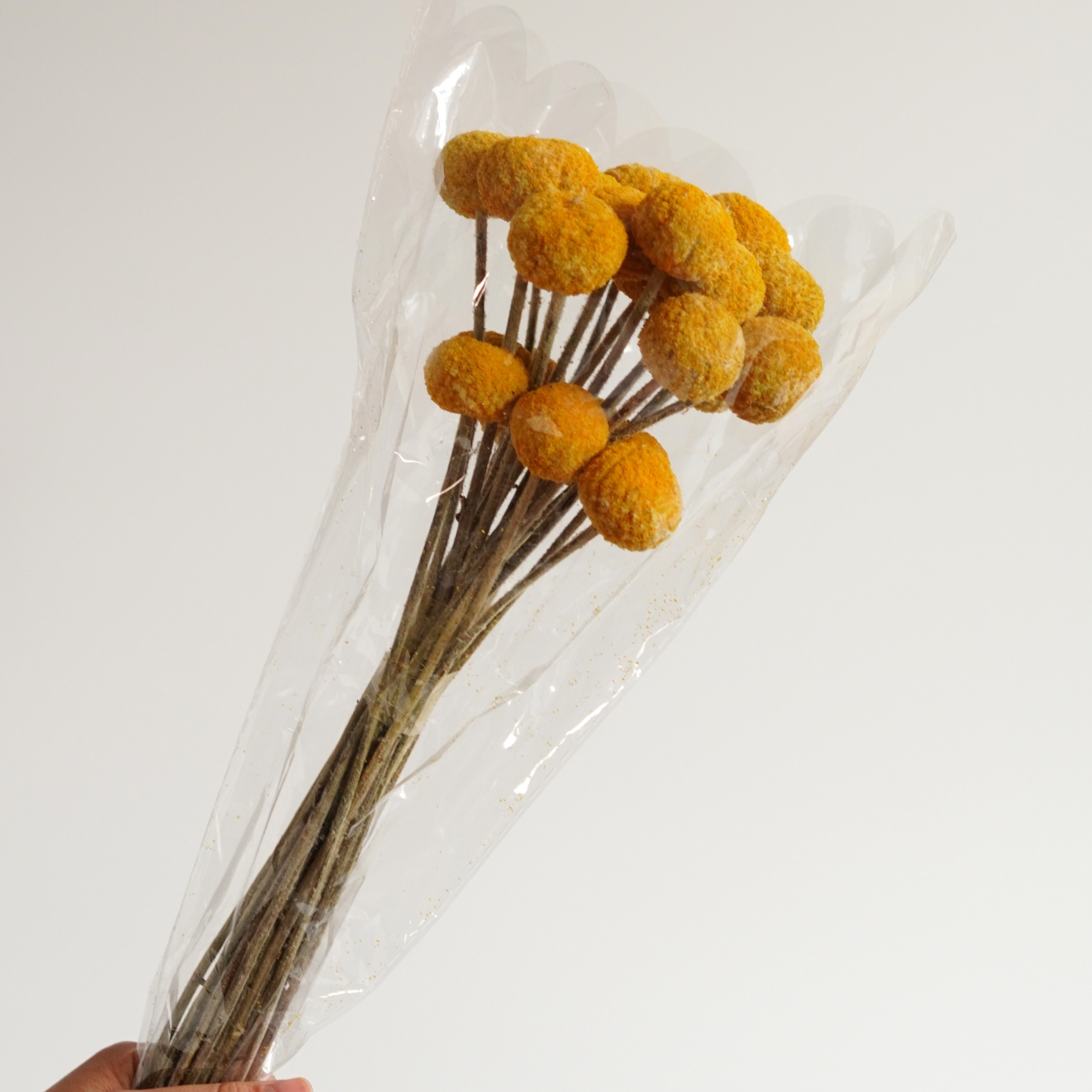 Yellow dried billy balls, craspedia, Bunch of craspedia, dried yellow flowers, Billy buttons, baby shower flowers