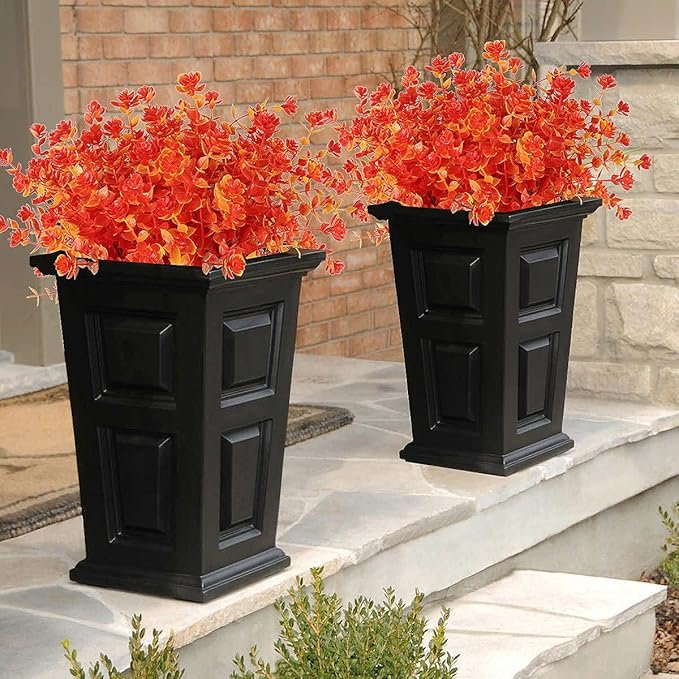 Dropshipping Shopify Artificial Fall Flowers No Fade Faux Autumn Plants Indoor Outdoor Greenery for Thanksgiving Decor