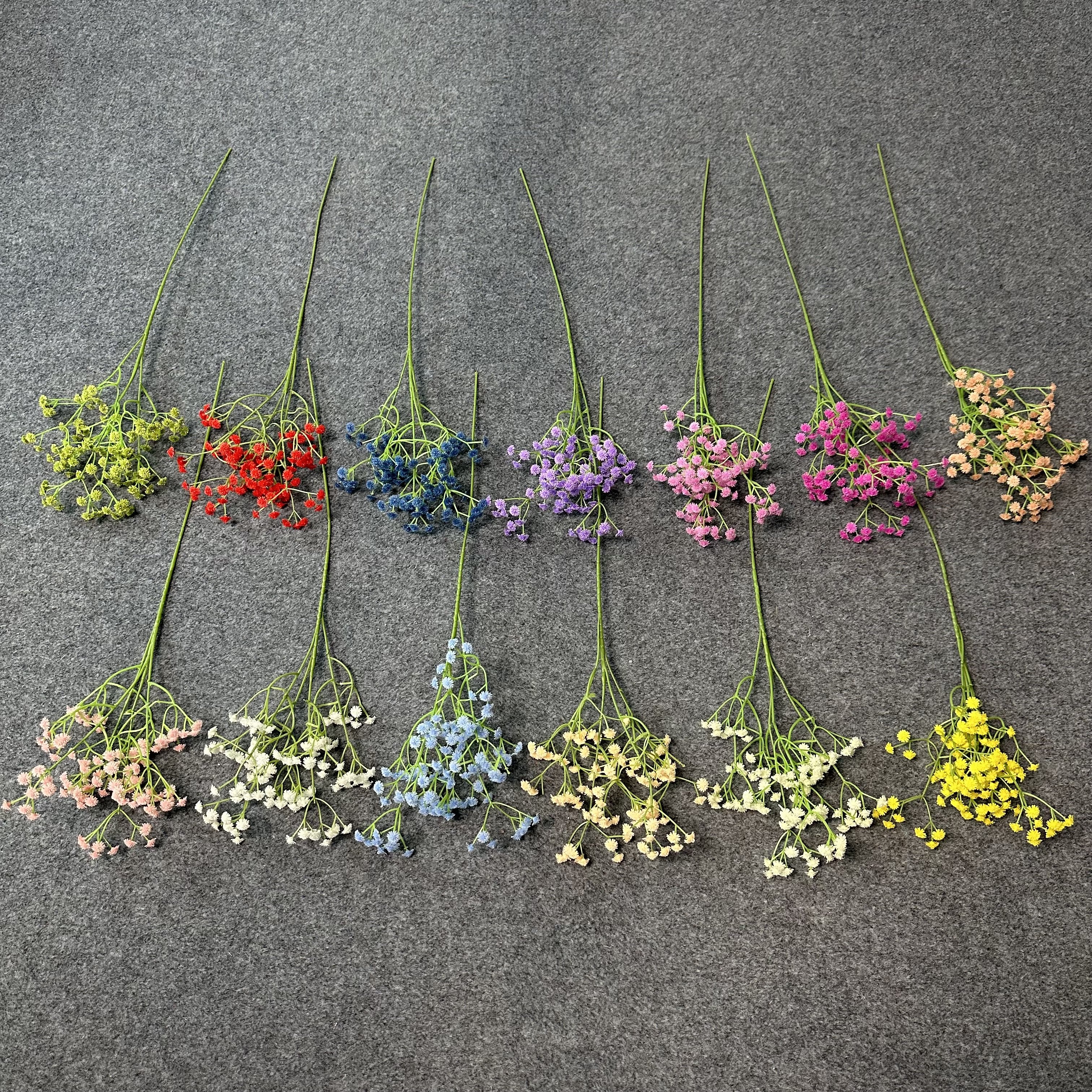Wholesale Hot Wedding Flower Stands Decorative Flowers Soft Adhesive Babysbreath Artificial Flower