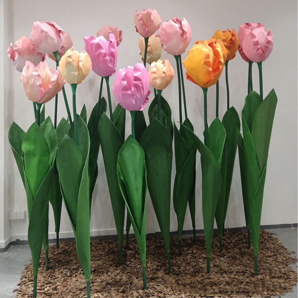 New Arrivals wedding giant 3d tissue paper flower outdoor decorations tulip flowers giant flowers